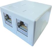 EUROLAMP ΠΡΙΖΑ ΤΗΛΕΦΩΝΟΥ ΕΞΩΤΕΡΙΚΗ A.T. ΔΙΠΛΗ ΑΥΤΟΚΟΛΛΗΤΗ RG45 CAT-7E