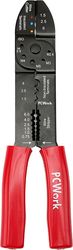 PCWORK PCW04D CRIMPING PLIERS WIRE STRIPPER, CABLE CUTTER, CRIMPING TOOL 4-IN-1 COMBINATION PLIERS