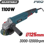 BORMANN PRO BAG1105 ΤΡΟΧΟΣ ΡΥΘΜΙΖΟΜΕΝΟΣ 1100W,Φ125MM,3000-12000RPM