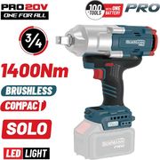 BORMANN PRO BBP5390 ΜΠΟΥΛΟΝΟΚΛΕΙΔΟ BRUSHLESS MΠΑΤΑΡΙΑΣ 20V,LI-ION,1400NM,0-900/1200/1500RPM,SOLO
