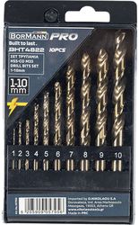 BORMANN PRO BHT4822 ΣΕΤ ΤΡΥΠΑΝΙΑ HSS-CO M35 10PCS 1-10MM