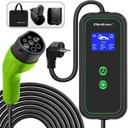 QOLTEC ΦΟΡΤΙΣΤΗΣ ΗΛΕΚΤΡΙΚΩΝ ΑΥΤΟΚΙΝΗΤΩΝ QOLTEC EV PORTABLE CHARGER SCHUKO 3.5KW 230V LCD 5M