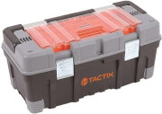 TACTIX ΕΡΓΑΛΕΙΟΘΗΚΗ ΠΛΑΣΤΙΚΗ ΜΕ ΜΕΤΑΛΛΙΚΑ CLIPS TACTIX 22'' 56X28X25 ΜΕ ΡΑΦΙ + ΤΑΜΠΑΚΙΕΡΑ 320304