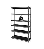 TACTIX ΡΑΦΙΕΡΑ ΜΕΤΑΛΛΙΚΗ ΜΕ 6 ΡΑΦΙΑ ΜΕΛΑΜΙΝΗΣ HEAVY DUTY TACTIX 122Χ46Χ213CM 341KG 329010Β