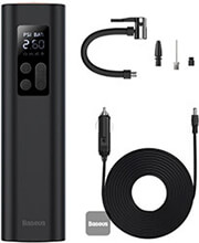 BASEUS SUPER MINI INFLATOR PUMP PORTABLE LED BLACK