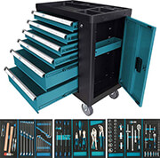 BORMANN BORMANN BWR7600SET ΕΡΓΑΛΕΙΟΦΟΡΕΑΣ 6 ΣΥΡΤΑΡΙΑ ΠΛΑΪΝΟ ΝΤΟΥΛΑΠΙ ΚΑΙ 120 ΕΡΓΑΛΕΙΑ CR-V