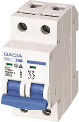 GACIA GACIA ΑΥΤΟΜΑΤΗ ΑΣΦΑΛΕΙΑ 20A ΔΙΠΟΛΙΚΗ 2P 6KA 500-43013