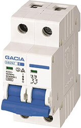 GACIA GACIA ΑΥΤΟΜΑΤΗ ΑΣΦΑΛΕΙΑ 10A ΔΙΠΟΛΙΚΗ 2X10A 1P+Ν 3KA 500-42311