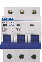 GACIA ΑΥΤΟΜΑΤΗ ΑΣΦΑΛΕΙΑ 63A ΤΡΙΠΟΛΙΚΗ ΤΡΟΠΟΛΙΚΗ 3X63A 6KA 500-42038