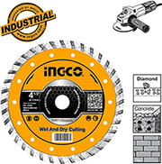 ΔΙΑΜΑΝΤΟΔΙΣΚΟΣ ΛΕΠΤΟΣ ΔΟΜΙΚΩΝ ΥΛΙΚΩΝ 115MM X 1.5MM INGCO DMD031151HT