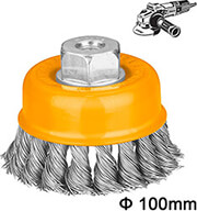 ΣΥΡΜΑΤΟΒΟΥΡΤΣΑ ΓΩΝΙΑΚΟΥ TΡΟΧΟΥ M14 100MM INGCO WB21001