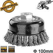 ΣΥΡΜΑΤΟΒΟΥΡΤΣΑ ΓΩΝΙΑΚΟΥ TΡΟΧΟΥ M14 ΣΚΛΗΡΗΣ ΧΡΗΣΗΣ 100MM INGCO WB21005