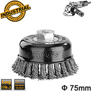 ΣΥΡΜΑΤΟΒΟΥΡΤΣΑ ΓΩΝΙΑΚΟΥ TΡΟΧΟΥ M14 ΣΚΛΗΡΗΣ ΧΡΗΣΗΣ 75MM INGCO WB20755