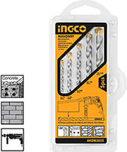 INGCO ΣΕΤ 5 ΤΕΜ. ΔΙΑΜΑΝΤΟΤΡΥΠΑΝΑ 4-10MM INGCO AKDB3055