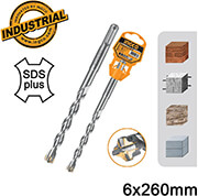 ΤΡΥΠΑΝΙ ΤΕΤΡΑΚΟΠΟ SDS PLUS S4L 6X260MM INGCO DBH1210604C