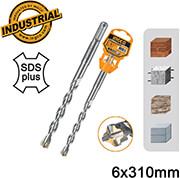 ΤΡΥΠΑΝΙ ΤΕΤΡΑΚΟΠΟ SDS PLUS S4L 6X310MM INGCO DBH1210605C