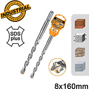 ΤΡΥΠΑΝΙ ΤΕΤΡΑΚΟΠΟ SDS PLUS S4L 8X160MM INGCO DBH1210802C
