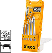 ΤΡΥΠΑΝΙΑ ΓΥΑΛΙΟΥ 4-10MM ΣΕΤ 5 ΤΕΜ. INGCO AKD7058
