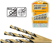 ΤΡΥΠΑΝΙΑ ΜΕΤΑΛΛΟΥ HSS 1-10MM ΣΕΤ 19 ΤΕΜ. INGCO AKDB9190
