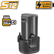 INGCO ΜΠΑΤΑΡΙΑ 12V 1.5AH LI-ION USB TYPE-C INGCO FBLI12153E