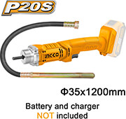 INGCO ΔΟΝΗΤΗΣ ΜΠΕΤΟΥ ΜΠΑΤΑΡΙΑΣ 20V LI-ION SOLO INGCO CCVLI202301