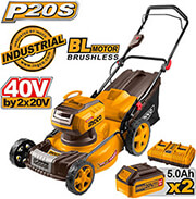 ΜΗΧΑΝΗ ΓΚΑΖΟΝ ΜΠΑΤΑΡΙΑΣ 18'' 2X20V LI-ION LMLI20186