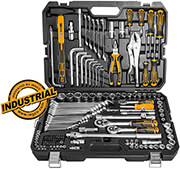 INGCO ΣΕΤ 142 ΤΕΜ. ΕΡΓΑΛΕΙΑ ΧΕΙΡΟΣ ΚΑΙ ΚΑΡΥΔΑΚΙΑ 1/4''-1/2''-3/8'' INGCO HKTHP21421