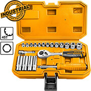 ΣΕΤ 20 ΤΕΜ. ΚΑΣΕΤΙΝΑ ΚΑΡΥΔΑΚΙΑ 1/4'' INGCO HKTS14201