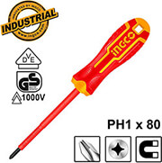 INGCO ΚΑΤΣΑΒΙΔΙ ΗΛΕΚΤΡΟΛΟΓΟΥ VDE ΣΤΑΥΡΟΥ PH1X80MM INGCO HISD81PH180