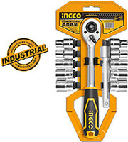 INGCO ΣΕΤ 12 ΤΕΜ. ΚΑΡΥΔΑΚΙΑ 1/2'' INGCO HKTS12122