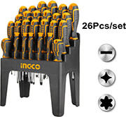 INGCO ΣΕΤ 26 ΤΕΜ. ΚΑΤΣΑΒΙΔΙΑ ΣΕ ΣΤΑΝΤ INGCO HKSD2628