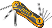 INGCO ΚΛΕΙΔΙΑ TORX ΣΟΥΓΙΑΣ T9-T40MM INGCO HHK14083