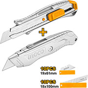 ΣΕΤ 2 ΤΕΜ + (10+10 ΛΑΜΕΣ) ΚΟΦΤΕΣ ΜΟΚΕΤΑΣ INGCO HUK180225