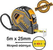 INGCO ΜΕΤΡΟΤΑΙΝΙΑ PROFI 5M X 25MM INGCO HSMT88051E