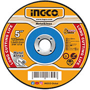 ΔΙΣΚΟΙ ΚΟΠΗΣ ΣΙΔΗΡΟΥ INOX 125MM X 1.0MM INGCO MCD101251