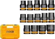 INGCO ΚΑΡΥΔΑΚΙΑ ΑΕΡΟΣ 1/2'' ΣΕΤ 14 ΤΕΜ. +BΑΛΙΤΣΑ INGCO HKISSD12141
