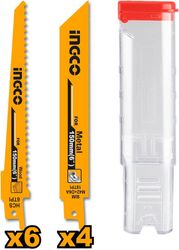 ΠΡΙΟΝΟΛΑΜΕΣ ΣΠΑΘΟΣΕΓΑΣ ΞΥΛΟΥ - ΜΕΤΑΛΛΟΥ ΣΕΤ 10 ΤΕΜ. INGCO RSB1002