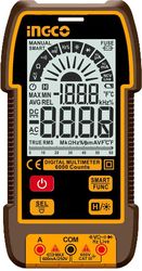 INGCO ΨΗΦΙΑΚΟ ΠΟΛΥΜΕΤΡΟ 600V TRUE RMS ΜΕΤΡΗΣΗ AC/DC/ΑΝΤΙΣΤΑΣΗΣ/ΧΩΡΗΤΙΚΟΤΗΤΑΣ/ΣΥΧΝΟΤΗΤΑΣ/NCV INGCO DM16004