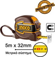 INGCO ΜΕΤΡΟΤΑΙΝΙΑ ΜΕ ΜΑΓΝΗΤΗ 5M X 32MM INGCO HSMT80532M