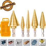 ΤΡΥΠΑΝΙΑ ΚΩΝΙΚΑ ΜΕ 1/4'' ΚΑΙ 5/16'' ΣΕΤ 5 ΤΕΜ. INGCO AKSDS2051