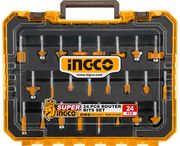 ΜΑΧΑΙΡΙΑ ΡΟΥΤΕΡ ΣΕΤ 24 ΤΕΜ. ΠΛΗΡΕΣ INGCO AKRT24062