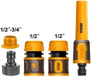 ΕΚΤΟΞΕΥΤΗΣ ΑΚΡΟΦΥΣΙΟ ΝΕΡΟΥ ΜΕ 4 ΕΞΑΡΤΗΜΑΤΑ - ΤΑΧΥΣΥΝΔΕΣΜΟΙ ΛΑΣΤΙΧΟΥ INGCO HHCS05122