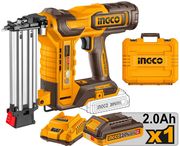 INGCO ΚΑΡΦΩΤΙΚΟ ΜΠΑΤΑΡΙΑΣ 20V LI-ION + ΒΑΛΙΤΣΑ INGCO CBNLI5008E