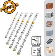 ΔΙΑΜΑΝΤΟΤΡΥΠΑΝΑ 4-10MM 1/4'' HEX ΣΕΤ 5 ΤΕΜ. INGCO AKDB6055