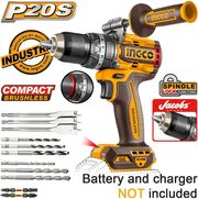 ΚΡΟΥΣΤΙΚΟ ΔΡΑΠΑΝΟΚΑΤΣΑΒΙΔΟ COMPACT ΜΠΑΤΑΡΙΑΣ 20V LI-ION SOLO 96NM ΜΕ JACOBS ΤΣΟΚ INGCO CIDLI209685