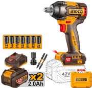 ΜΠΟΥΛΟΝΟΚΛΕΙΔΟ ΚΡΟΥΣΤΙΚΟ ΜΠΑΤΑΡΙΑΣ 42V LI-ION 600-750NM INGCO CIWLI42602E