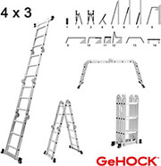GEHOCK ΠΟΛΥΜΟΡΦΙΚΗ ΣΚΑΛΑ ΑΛΟΥΜΙΝΙΟΥ 4 X 3 GEHOCK 9351370