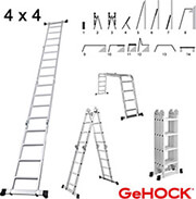 ΠΟΛΥΜΟΡΦΙΚΗ ΣΚΑΛΑ ΑΛΟΥΜΙΝΙΟΥ 4 X 4 GEHOCK 9351475