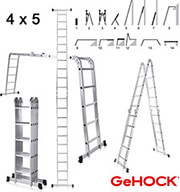 ΠΟΛΥΜΟΡΦΙΚΗ ΣΚΑΛΑ ΑΛΟΥΜΙΝΙΟΥ 4 X 5 GEHOCK 9351580