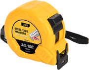 DELI MEASURING TAPE 3M/10'X16MM YELLOW EDL9003Y